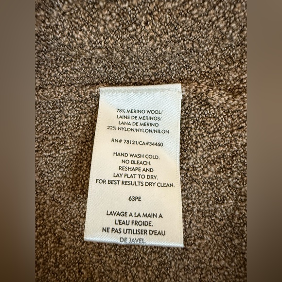 Eileen Fisher Brown Oversized Open Cardigan - Picture 4 of 4